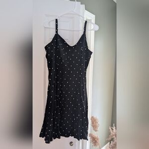 Old Navy Black Polka Dot Cami Mini Dress